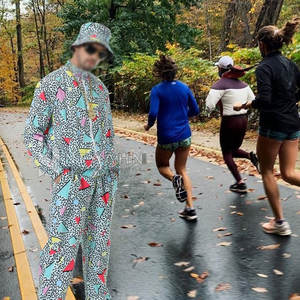 ชุดวอร์มสำหรับผู้ชายชุดวอร์มเข้ารูปพิมพ์ลายซับลิเมชันแบบสีพื้น - Product Image 6