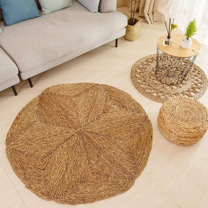 Tapis oriental en jacinthe d'eau fabriqué à la machine, rembourré extra épais pour chambre à coucher, patio, balcon, tons de terre naturels, doux sous les pieds - Product Image 4