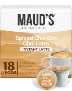 Maud's Chai <b>Tea</b> Latte Pods, 18 ct, Single Serve <b>Tea</b> Pods - 100% Gourmet Blended <b>Tea</b> Leaves - Product Image 3