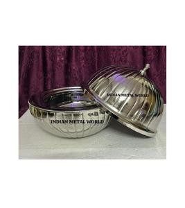 Plato de frotamiento diseño vintage comida para servir olla caliente gran calidad Acero inoxidable servir olla caliente para vajilla servir olla caliente - Product Image 1