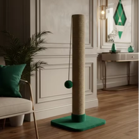 Arbre à chat en bois classique Amistar Forest Line de haute qualité, durable, 90 cm, montage facile, emballage en carton écologique, 1 niveau pour chats