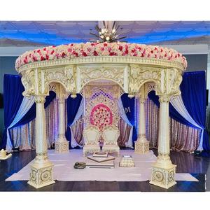 Decoración de Mandap para Bodas Personalizada de Moda, Diseño de Mandap de Tendencia, Boda de Ensueño, Mandap para Bodas Indias, Mejor Precio en Australia y Reino Unido - Product Image 1