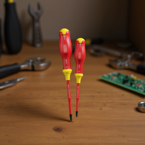 Juego de 2 destornilladores delgados para tornillos de forma combinada 1000V para uso en EE. UU. - Product Image 3