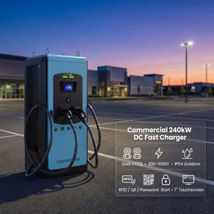 Estación de Carga Rápida para Vehículos Eléctricos de 240kW CC, Doble Conector CCS2, 200-1000V, IP54, para Exteriores, Montaje en Suelo - Product Image 3