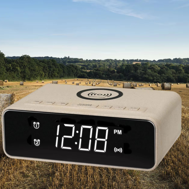 Wholesale Price Multi-purpose Snooze Function Alarm Clock Wireless Charger With Led Display