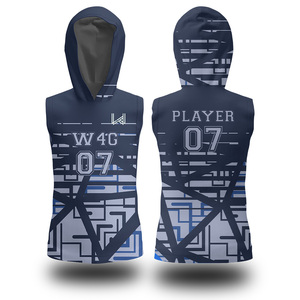 Conjuntos de Uniformes de Fútbol Americano 7on7 con Logotipo Personalizado, Transpirables, 100% Poliéster, Unisex, Talla Grande, Logotipo Frontal, Conjunto sin Mangas - Product Image 5