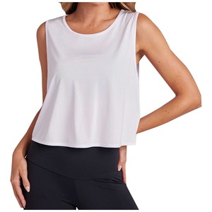 Camiseta sin mangas atlética de talla grande OEM/ODM para mujer, talla incluida, elástica y cómoda para entrenamiento durante todo el día - Product Image 1