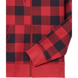 Dernier modèle de sweat à capuche double épaisseur en flanelle pour homme Meilleure vente de sweatshirts à capuche en coton avec fermeture éclair et poche kangourou - Product Image 6