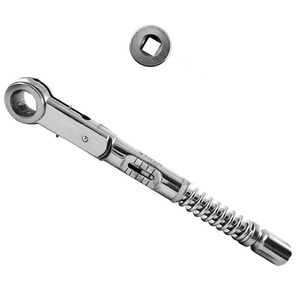 Clé dynamométrique en acier inoxydable de qualité supérieure pour implants dentaires prothétiques avec embouts de 6,35 mm et 4,0 mm à cliquet - Product Image 3