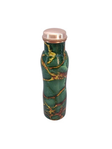 Eco Friendly Biodegradable Printed Copper Metal Drinking <b>Water</b> <b>Bottle</b> Handcrafted Copper Drinkware - Product Image 4