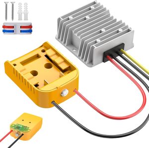 Convertisseur abaisseur de tension 20V vers 12V compatible avec la batterie <span class=keywords><strong>Dewalt</strong></span> 20V, <span class=keywords><strong>adaptateur</strong></span> de batterie pour roue électrique, régulateur de tension 240W - Product Image 1