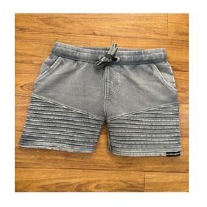 Pantalones cortos de punto de algodón 100% de alta calidad para niños, decoración de patrón ligero informal teñida de Lava, precio de venta completo de la India - Product Image 1