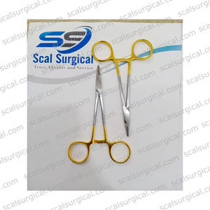 Porte-aiguille Mayo Hegar plaqué or, instrument de chirurgie dentaire et plastique, mâchoires en carbure de tungstène - Product Image 2