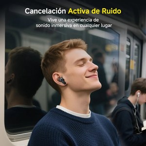 Cuffie Wireless Nere a Clip con 24 Ore di Autonomia e Custodia di Ricarica Tipo C Modello AUT211N - Product Image 4