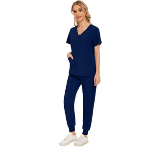 Uniforme médical unisexe, ensembles de blouses d'hôpital, blouses chirurgicales, tissu extensible en spandex, tissu peigné, détection des aiguilles, broderie infirmière - Product Image 6