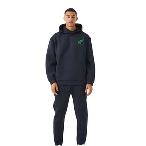 Venta al por mayor de moda para hombre chándales Activewear Jogging Suit con capucha y Joggers de dos piezas ropa deportiva entrenamiento gimnasio Fitness Wear - Product Image 1