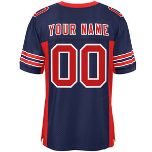 Camiseta de fútbol americano estampado por sublimación Vintage de gran tamaño hombro caído Boxy Fit malla ropa deportiva Streetwear - Product Image 3