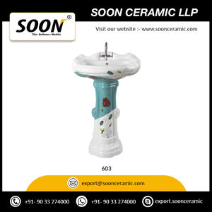 อ่างล้างจานไม้604สำหรับล้างมือพร้อมแท่นซิงค์ดีไซน์หรูหรา - Product Image 2