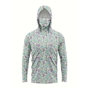 Personalizado bajo MOQ sublimación Impresión de secado rápido poliéster rendimiento pesca Sudadera con capucha UPF 50 camisa de pesca con capucha - Product Image 3