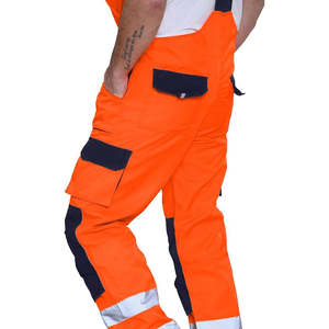 Ropa de trabajo resistente, babero, pantalón, babero de seguridad general y monos, uniforme de trabajo industrial para hombres, fábrica OEM - Product Image 3