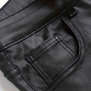 Pantalon en cuir pour homme, qualité supérieure, cuir souple, confortable, coutures durables, parfait pour le travail de bureau et les tenues décontractées - Product Image 3