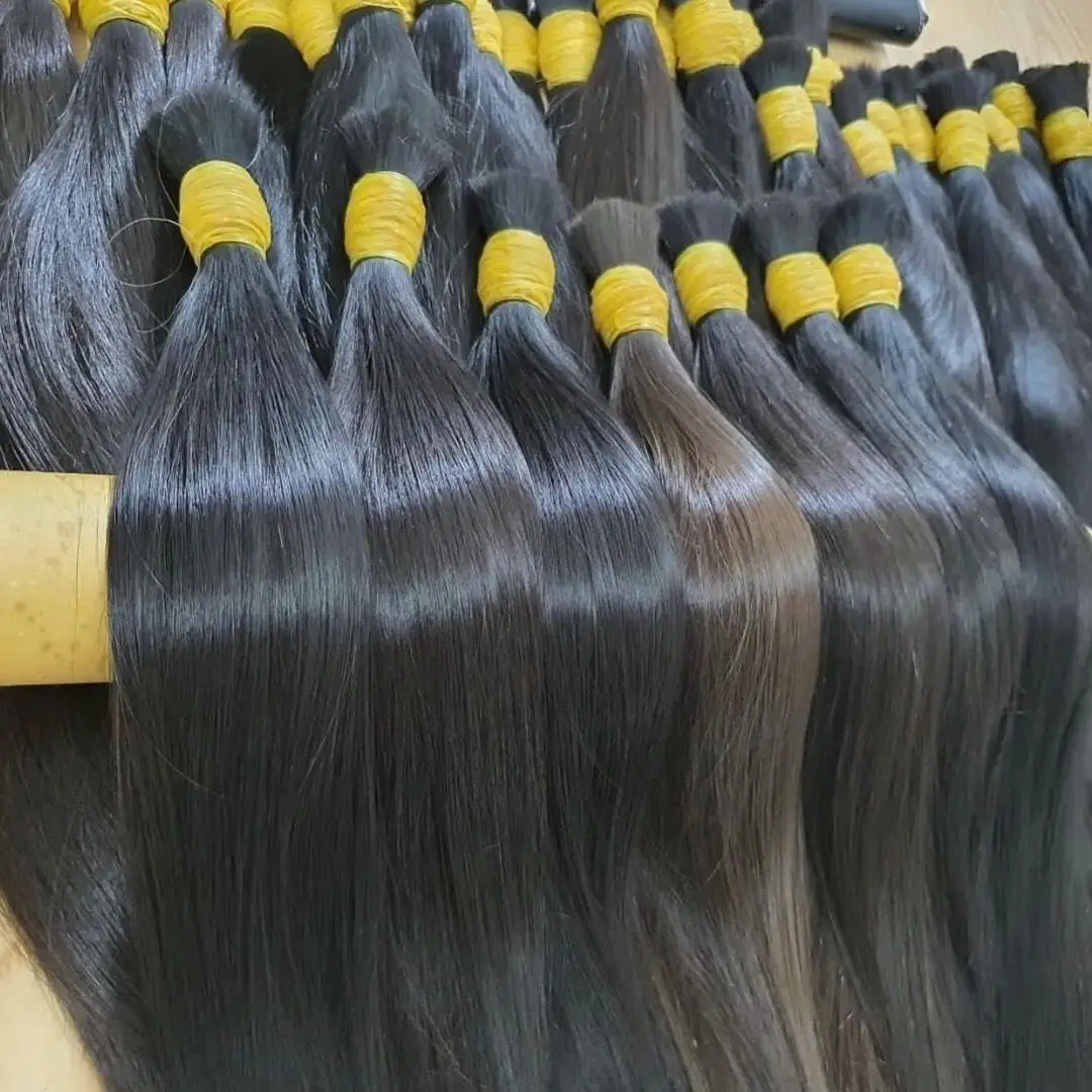 Ekstensi rambut esia Vietnam satu Umur-Pemutih rambut manusia Virgin untuk kain genius (+ 84383533956)