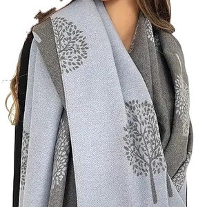 2024ผ้าคลุมไหล่ขนสัตว์แฟชั่นแบบดั้งเดิมสำหรับสตรีมุสลิมสวมใส่กลางแจ้งล่าสุดผ้าพันคอและผ้าคลุมไหล่แบบนุ่มให้ความอบอุ่นในฤดูหนาว - Product Image 1