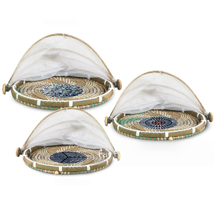 Bandeja para servir de fregona de mezcla de algas marinas de alta calidad con cubierta de comida ecológica para el hogar, cocina, restaurante, almacenamiento hecho en Vietnam - Product Image 1