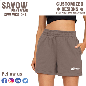 Wholesale Customized Logo Track <b>Short</b> <b>Shorts</b> Fitness Running Breathable Gym Cotton Sweat <b>Shorts</b> for <b>Women</b> - Product Image 3