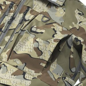 Veste tactique de camouflage d'extérieur, polaire épaisse, fermeture éclair, capuche, col coupe-vent, respirante, chaude pour l'hiver, randonnée en montagne - Product Image 6