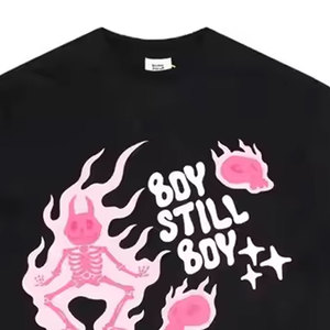 Camisetas de Manga Corta para Hombre Personalizadas al por Mayor, para Uso en Exteriores, Impresión Puff, Algodón/Poliéster Transpirable - Product Image 4