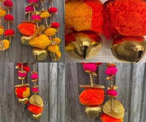 Pompom Gota String With Ghungroo Colourful Wedding <b>Decoration</b> Birthday Party Event Outdoor Garden <b>Halloween</b> Christmas <b>Decor</b> Idea - Product Image 4