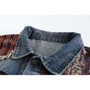 เดรสแจ็กเก็ตยีนส์ดีไซเนอร์ไฮเอนด์สไตล์ฮิปฮอปสไตล์ไฮสตรีทแฟชั่นสำหรับผู้หญิงดีไซน์โดดเด่น - Product Image 2