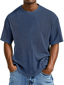 T-shirt pour homme personnalisé de haute qualité, nouveau modèle d'été, respirant, séchage rapide, taille européenne, décontracté, couleur unie, confortable - Product Image 5