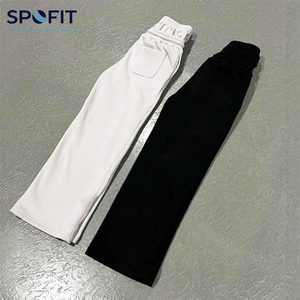 Pantalon de jogging ample à double couche, léger, streetwear, pantalon de survêtement décontracté uni, respirant, empilé - Product Image 1
