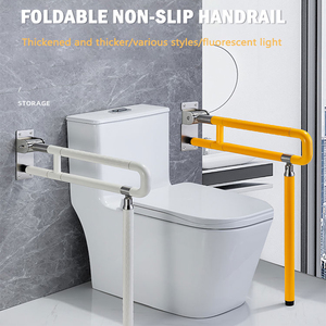 מותאם אישית יורד מעקה חדר אמבטיה foldable לתפוס בר שרותים נכים ידית 304 נירוסטה מעובה לתפוס בר - Product Image 3