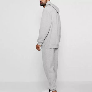 Chándal de lana de algodón pesado OEM 2025, nuevo diseño, chándal holgado cálido y holgado para hombre, técnicas impresas - Product Image 2