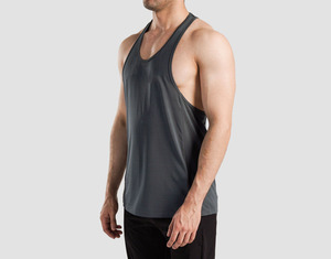 Wholesale Custom Cotton <b>Bamboo</b> <b>Fiber</b> Breathable Gym Vest Fitness Singlet Workout Bodybuilding Men Tank Top Custom Colors Logo - Product Image 4