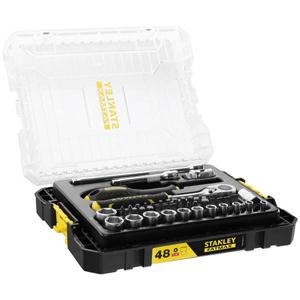 ชุดประแจบล็อกและอุปกรณ์เสริม Stanley ขนาด 1/4 นิ้ว รุ่นกลาง (48 ชิ้น) ใน Pro-Stack -tm- - Product Image 1