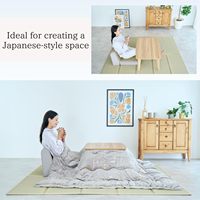 Chaise de sol pliable Igusa Tatami Coussin de méditation zen Siège réglable Design moderne Double usage Tissu écologique fait main
