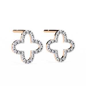 Joyería nupcial fina VVS Lab Grown Diamond Simple Stud Pendientes Oro amarillo Corte brillante IGI Certificado Venta al por mayor Accesorio de fiesta - Product Image 2