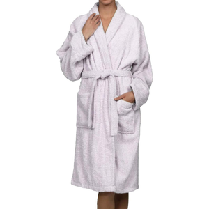 เสื้อคลุมอาบน้ำผ้าขนหนูเทอร์รี่สุดหรูสำหรับผู้ชายและผู้หญิงเสื้อคลุมนุ่มหรูหราสไตล์เกาหลีขนาดใหญ่ - Product Image 2