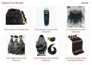 Cantidad a granel Mejor calidad Cabello humano dibujado 12-26 pulgadas Cabello Remy Colores naturales Patrones sin enredos Brillo de larga duración - Product Image 3