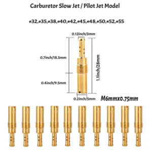 Kit de 40 jets de carburateur en laiton, 30 jets principaux et 10 jets pilotes lents, pour PWK, PE, CVK, KOSO, OKO, <span class=keywords><strong>Stage</strong></span>-6 - Product Image 4