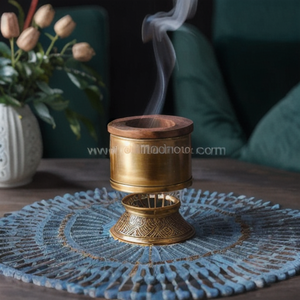 Quemador de Incienso Bakhoor de Madera de Mango Árabe con Madreperla, el Más Vendido del 2026, Difusor de Oud Aromático de Lujo, Orgánico y Ecológico - Product Image 4