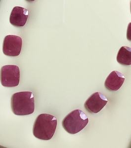 194.26กะรัตทับทิม mozambique เบาะเหลี่ยมเพชรพลอยตัดรูปแบบความร้อนสำหรับการทำเครื่องประดับที่ดีทำ Natura อัญมณี - Product Image 1