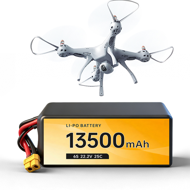10 Inch FPV High C Rate Battery 30C Lipo Battery 4S 6S 8S 12S 13500mah 13000mah 15 Inch Lightweight Fast Charging Drone Battery