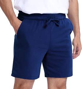 Streetwear uni avec logo personnalisé Short ample solide pour hommes Short en molleton de basket-ball pour les hommes - Product Image 3