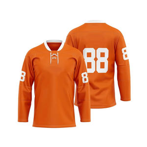 Pure <b>Material</b> OEM Service Wholesale High Quality <b>Printed</b> Custom Team Name Ice Hockey Jersey for Men with 100% Polyester Fabric - Product Image 1