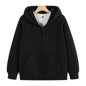 Sudadera con capucha Unisex de alta calidad para hombre, cárdigan informal cómodo con capucha, sudaderas con capucha de fábrica de lana sólida - Product Image 5